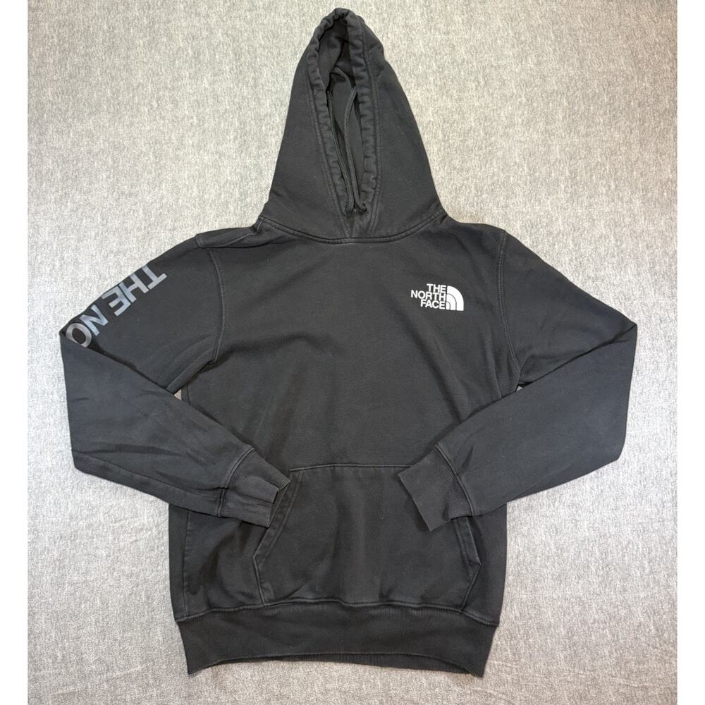 Northface Men’s Hoodie Sweatshirt-Small/Pullover/Black